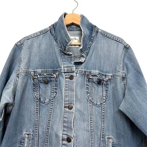 Vintage Early 2000s Distressed Jean Jacket Size XXL - Picture 3 of 11